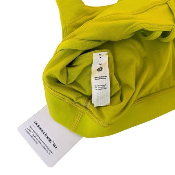LULUEMON Energy Longline Bra in Lichen Lime NWT - Picture 7 of 10